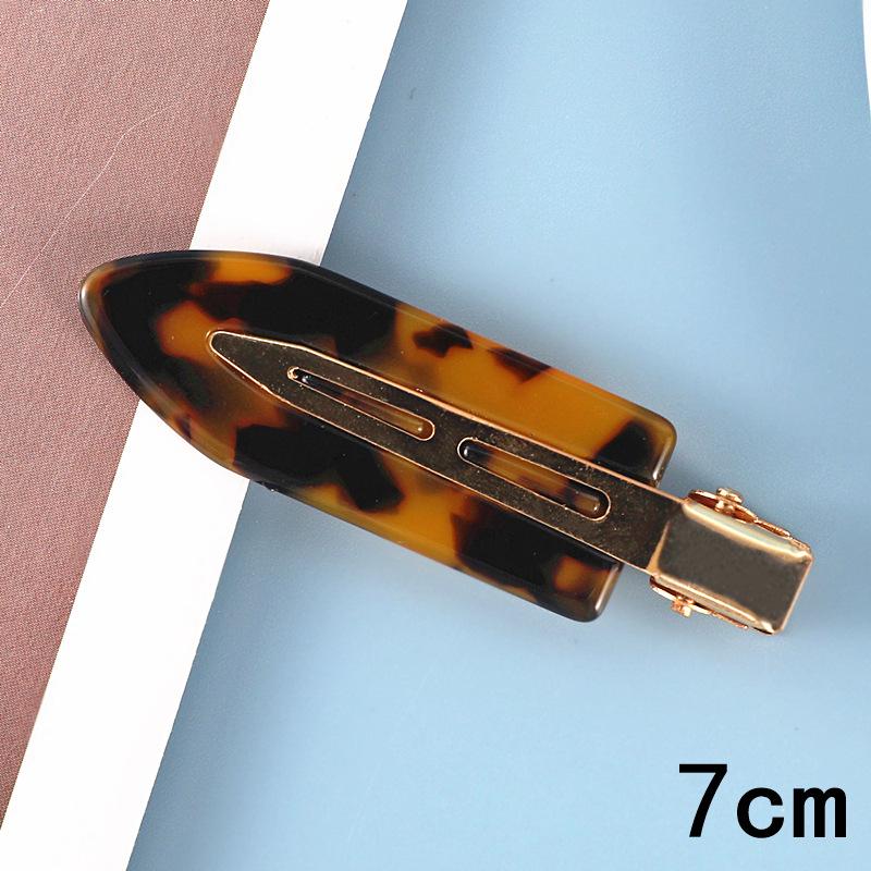 Japanese & Korean Style Seamless Metal Hairpin - Frosted Women's Bangs Side Clip