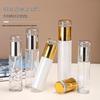 Press-Type White Glass Toner Spray & Emulsion Skincare Bottle Set