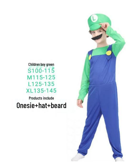 Halloween Super Mario Anime Cosplay Suit for Themed Party Extra Large