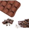 Silicone Mold Shell Shape for Homemade Chocolate, Candy, Jelly or Ice Cubes, 1 Pack