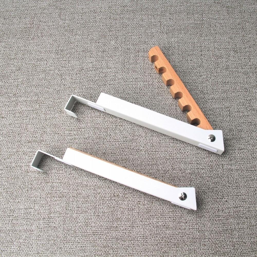 Wooden Over The Door Hanger 6 Slots Hanging Coat Rack New Clothes Drying Rack  for Travel