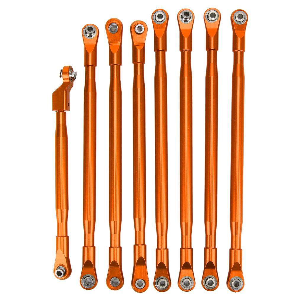 RC Rod Link Linkage Set Pull Rod with Sway Bar Aluminum for Axial SCX6 JLU 1 6 RC Car VehicleOrange