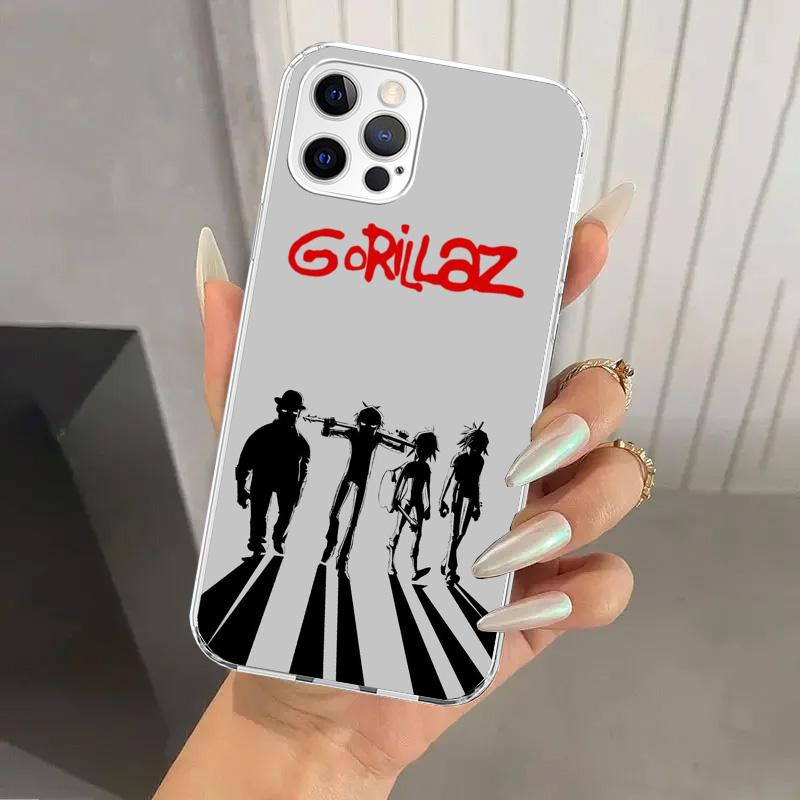 

Gorillaz Anime Phone Case for Iphone 17 Air 16 15 Plus 14 13 Mini 12 11 Pro Max 16E 7 8 SE 2020 Soft Funda Print Shell 17 Air 16 iPhone 16 Plus