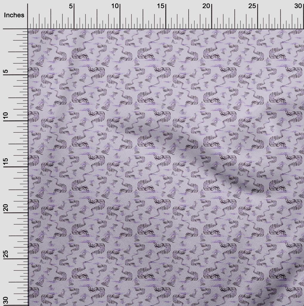 oneOone Material de bumbac poplin ametist mare Diy îmbrăcăminte matlasare material imprimat material la yard 42 inch