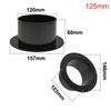 Fan Connection Round Wall Flange Connector Black Plastic Ventilation Pipe Joint Air Ducting Connection Ventilation Pipe