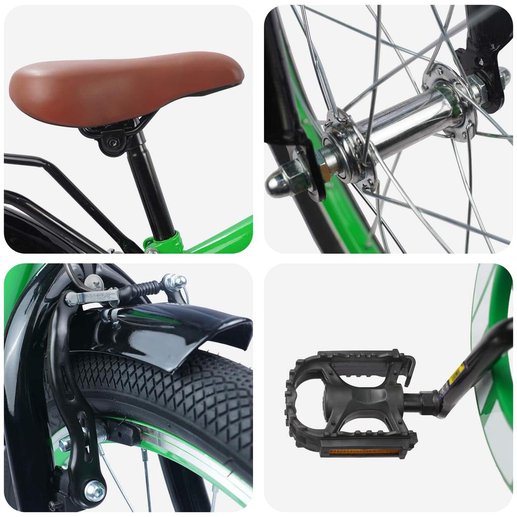 Kids Bike 20 Inch for Ages 6 11 Green