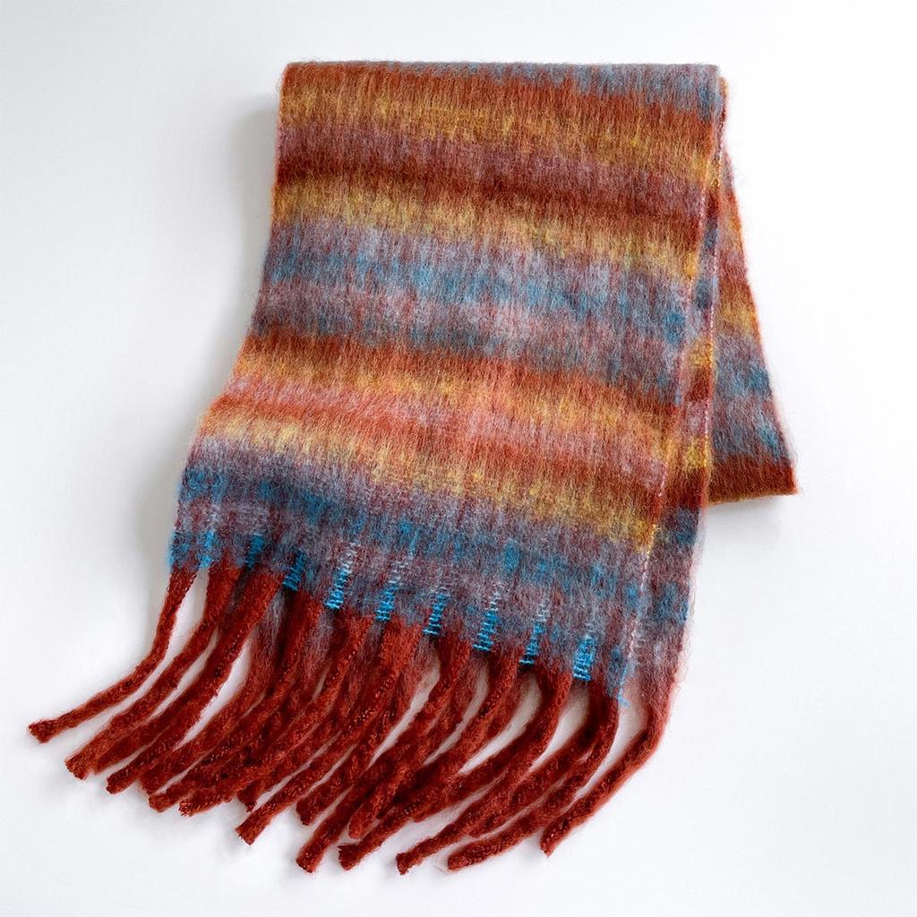 30*160cm Winter Warm Women Scarf Soft Imitation Cashmere Blanket Wrap Shawls Foulard Pashmina Neckerchief Poncho Tassel