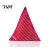 Christmas Photo Props Sequined Santa Hat for Adults, Sparkling Hat, Festive Party New Year Celebration with Pompom Holiday Costume Celebrations Family