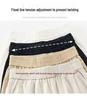 Damen High-Waist Spitzen-Patchwork Weite Hosen - Schlankmachend, Lässig, Verkürzter Gerader Schnitt