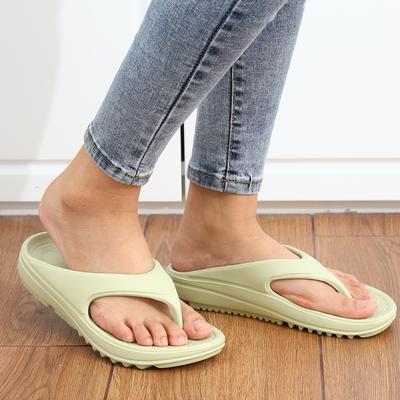 Fashion Comwarm Thick Sole Flip Flops For Women And Men Summer Yoga Mat Outdoor Beach Thong Sandals For Shower Non-Slip Soft Slippers