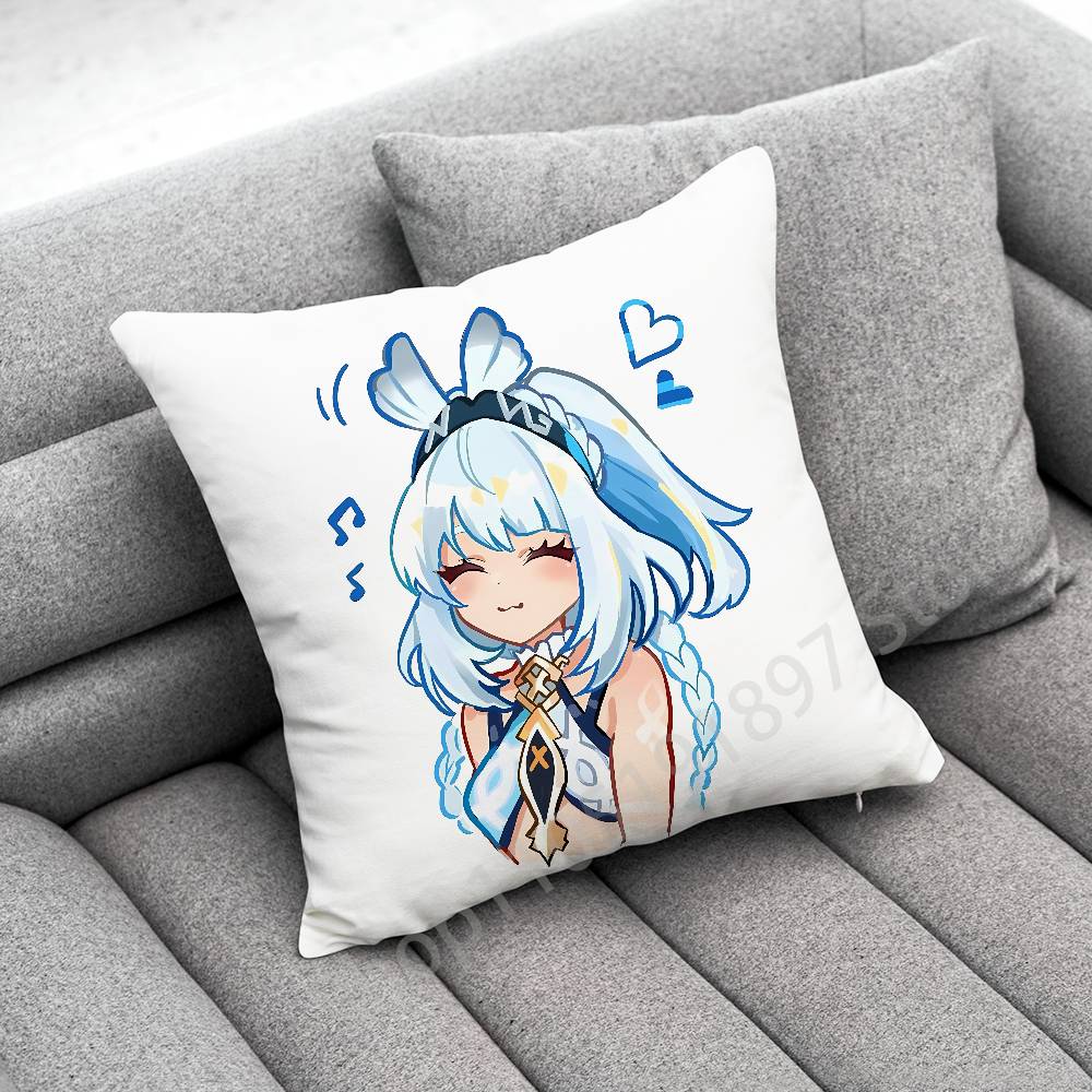 Genshin Impact Citlali Mualani Throw Pillow Case For 45x45cm 40x40cm 55x55cm 50x50cm 30x30cm Square Car Pillowcase Shell