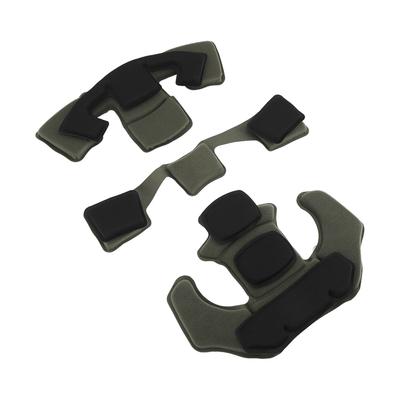 3PCS Memory Foam Pad Protective Sponge Lining Helmet Padding Kit for Universal Motorcycle Scooter Bike Cycling Helmet OD Green