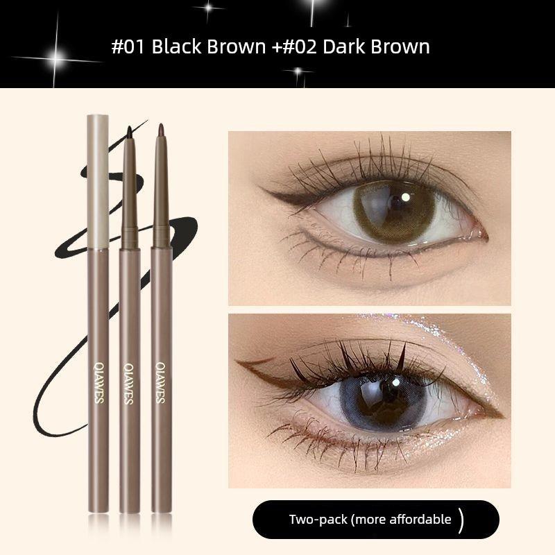 Extremely Fine Eyeliner Glue Pen Not Smudge Waterproof Sweat-Proof Long-Lasting Eyelid down to Crouching Silkworm Newbie Beginner Makeup Artist