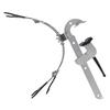 28086 Dual Purpose Ice Raft  Bridge Fishing Folding Bracket Stainless Steel Stand TackleL