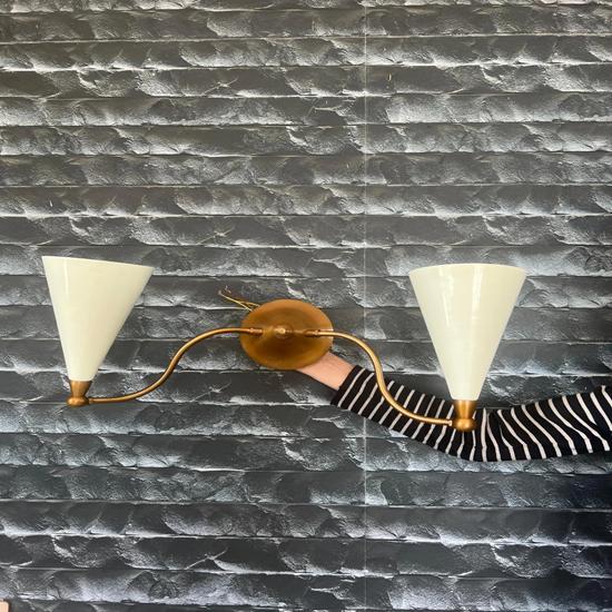 Inspirerad Dubbelväggslampa Design Elegant Belysning Hemmakontor Dekor Modern Vägglampa