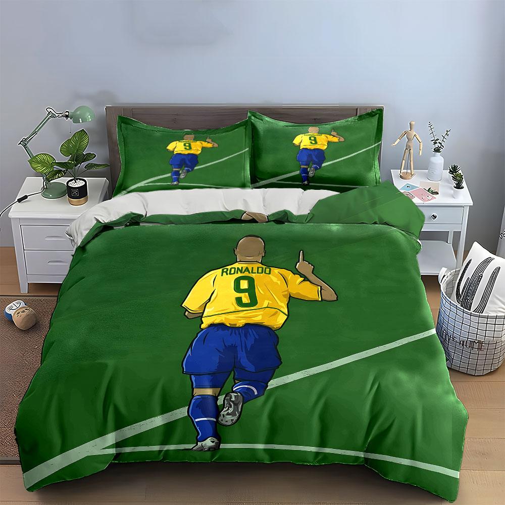 Soccer player celebration graphic. Bedding sets Duvet cover sets Duvet covers Pillowcases(1 * Duvet Cover 2 * Pillowcases without duvet insert)