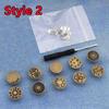10 PEZZI Bottoni per Jeans di Ricambio 17mm Senza Cucitura Bottone in Metallo Kit di Riparazione Bottoni per Jeans Rimovibili Senza Chiodi Set Accessori da Cucito