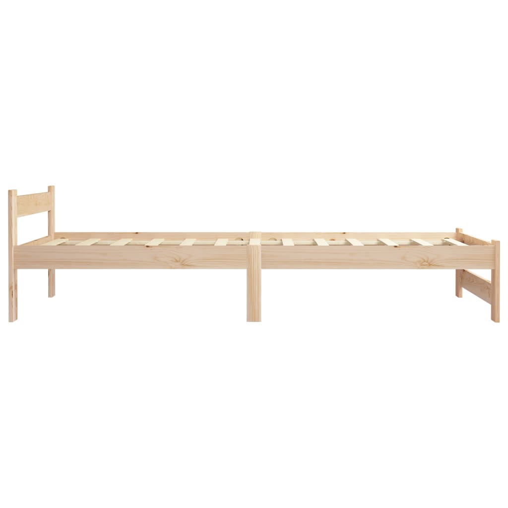 Solid Pine Wood Bed Frame 90 X 200 Cm