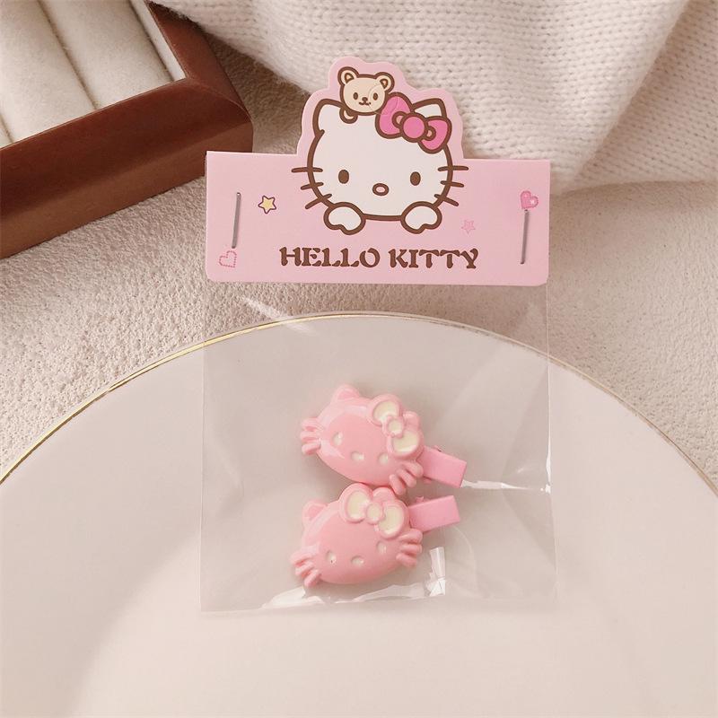 Pink 50-Piece Cute Hair Clip Set: Sweet Girly Japanese Cartoon Bangs Accessories