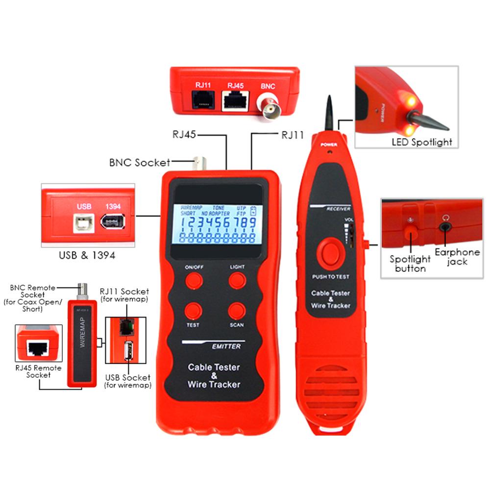 6E Coaxial Cable Measureing The Length of The Cable Jingyig Cable Tester Kit for Detect Wiring Faults of 5E Clear LCD Display Phone Cable Tester 6E Coaxial Cable Measureing The Length of The Cable Jingyig Cable Tester Kit for Detect Wiring Faults of 5E Clear LCD Display Phone Cable Tester