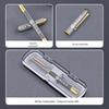 Luxury Signature Fountain Pen Set with Logo Printing, Gift Box, Replacement Ink Cartridge, and Metal Pen Holder