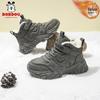 Bobodou Winter Boys' Thickened Non-slip Wear-resistant Velvet-lined Cotton Casual Shoes
