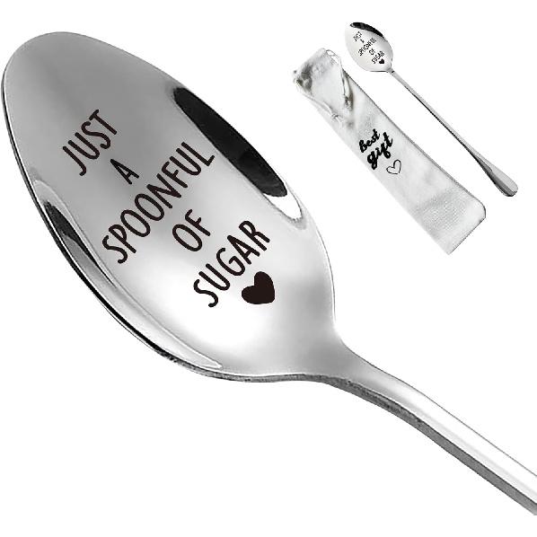 Lets have coffee together forever spoon funny gift for Friends or girlfriend coffee lover Just Spoonful of Sugar Sp