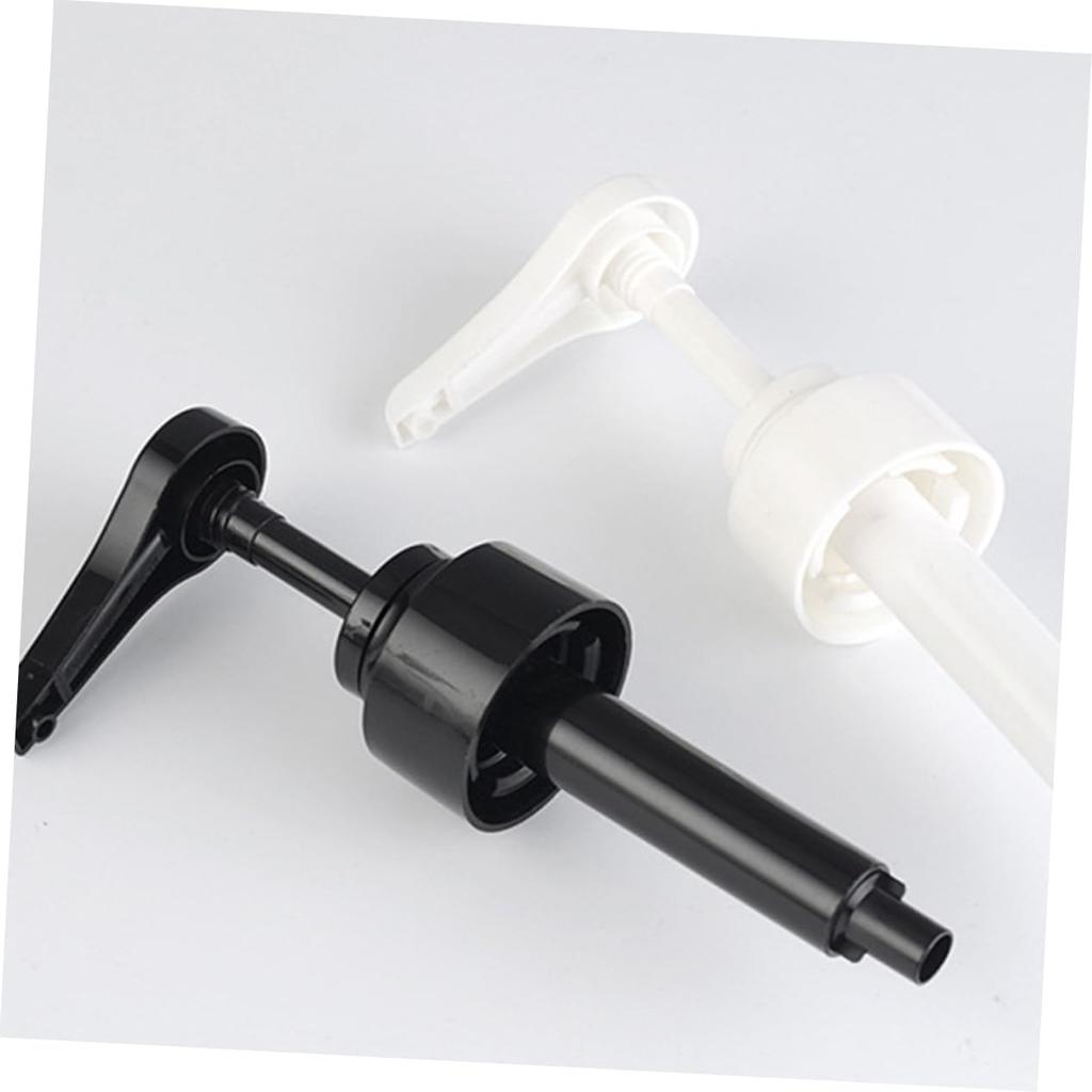 NUOLUX Pump Heads, Bottle Pumps, 28mm, Set of 3, Bottle Sauce Dispenser, Press Nozzle, Oyster Sauce Nozzle, Coffee Syrup Dispenser