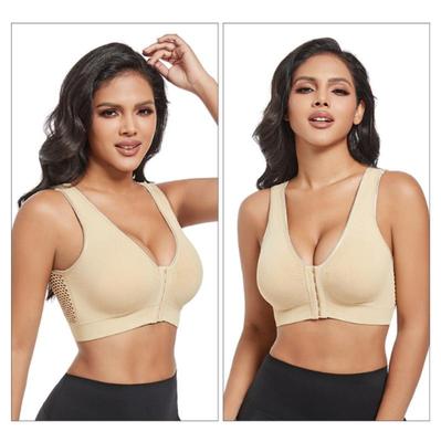 Biustonosz na guziki z przodu Seksowny biustonosz bezszwowy bez fiszbin Biustonosze Miękka intymna bielizna damska Kobieta Intimates Bielizna damska Joga Fitness Kamizelka do spania
