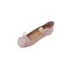 Inner Height Increase · French Retro Bow Word with Shallow Mouth Flat Bottom Ballet Single Shoes Women's Four Seasons