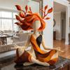 Harz Beruhigende Skulpturen Yoga Mädchen Innere Harmonie Figur Zen Meditierende Statue Meditationsraum