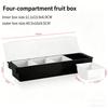 6-Compartment Cold Insulated Condiment Tray with Lid Removable Food Storage Containers Chilled Garnish Party Cocktail Garnishes