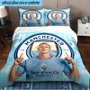 Haaland's Number 9 Journey 3PCS Bedding Set 2D Printing (Includes 1 Duvet Cover + 2 Pillowcases Coreless), Bedroom decor,Fan Gift