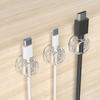 Magnetic Cable Holder Self-Adhesive Cable Organizer Easy Installation Cable Clip with Spring for Desk Home Office Car