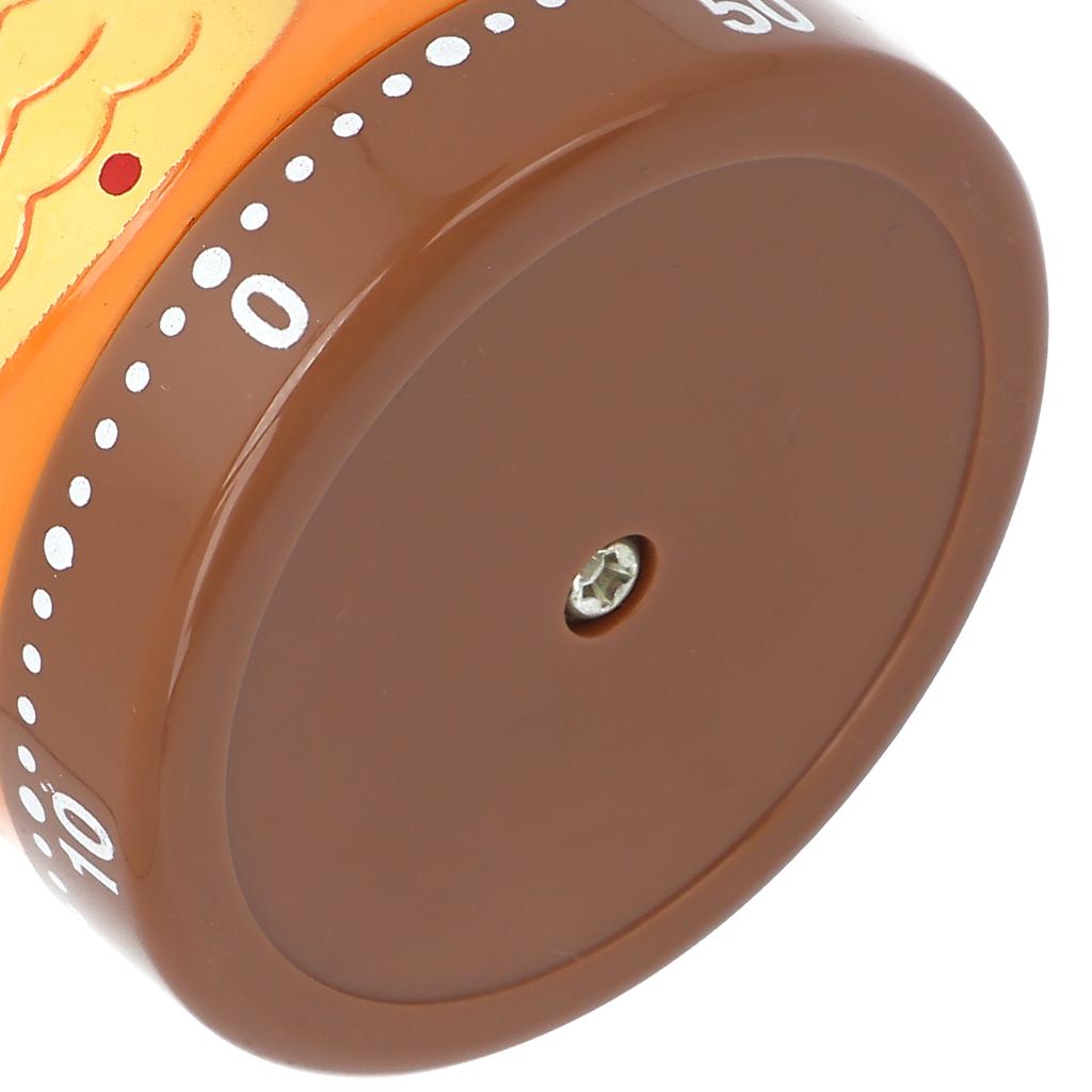 Kreskówkowy Uroczy 60-minutowy Timer Nakręcany Mechaniczny Obrotowy Timer Odliczający do Nauki