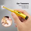 Earpicks Ear Wax Removal Tools with LED Light Flashlight Earpick Ear Spoon Tweezers Ear Cleaner for Ear Care Ear Cleaning Tool with Case