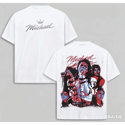 Michael Jackson Cotton T-shirt Year Round Clothing High Quality Personality Clothes Plus Size Unisex New Model Retro Fashion