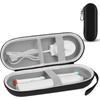 Portable Travel Toothbrush Case Protective Holder Toothbrush Case Charger Storage Box with Mesh Pocket