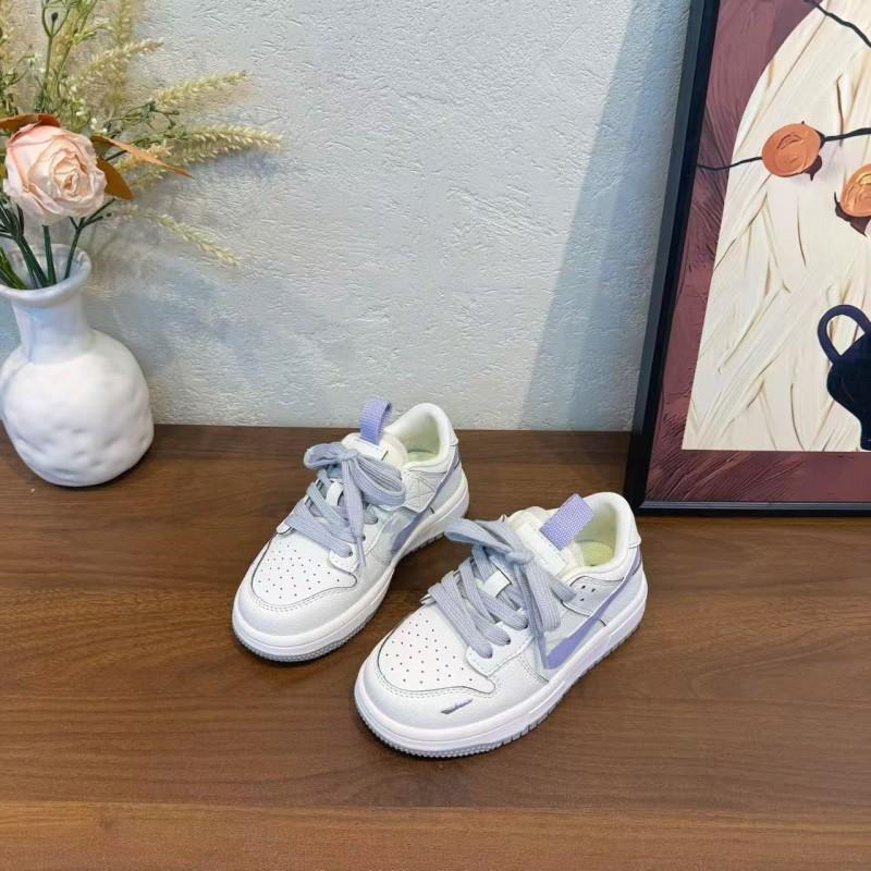 Youth Style Shoes Kids Casual Sneakers Boys Girls Lightweight Breathable Rubber Sole Low Top Retro Plain Color School Outdoor Shoes