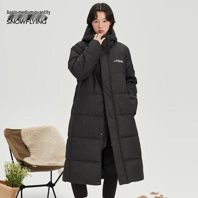 Xue Zhong Fei Women's Long Hooded Puffer Coat