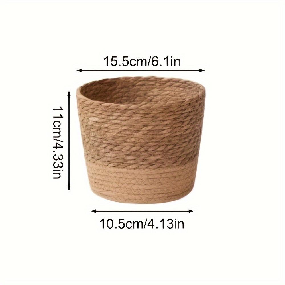 

1PC Natural Seagrass Woven Plant Pot Nordic Style Home Decorative Flower Basket Storage Basket for Green Plants