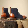 Luxury Men's Shoes High Quality Suede Leather Boots Classic Business Dress Boots for Men Lace Up Ankle Booties Botas Para Hombre
