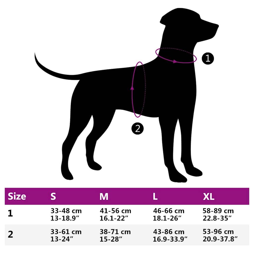 Reflective Adjustable Dog Harness Black XL
