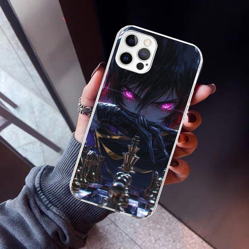 Code Geass Anime Phone Case For iPhone 17 Air 11 13 Mini 14 15 Plus 16 12 Pro Max 16E SE 7 8 Pattern Soft TPU Back Cover 17 Air