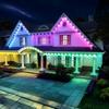 50FT/100FT/150FT/200FT/300FT Smart Permanent Outdoor Lights IP67 Waterproof Eaves Light with Alexa & Google for Halloween Decor
