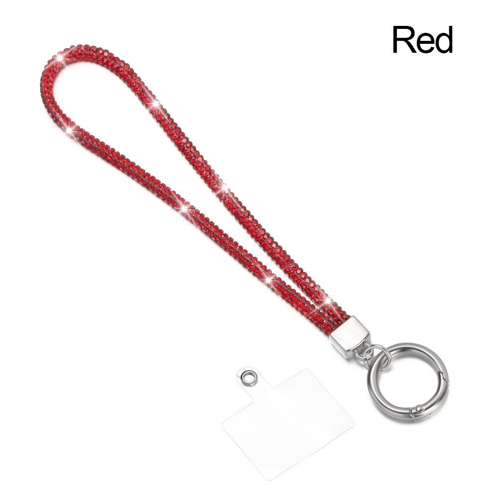 Telefon Diamant Kristall Handgelenk Riemen Glitter Strass Telefon Lanyard Schlüsselanhänger Hängen Anti-verloren Seil