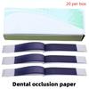 1Box Dental Materials: Mixed Bite Registration Paper, Universal Bite Registration Paper, Blue and Red, Oral Use, Double-Sided