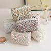 Floral Print Travel Portable Minimalist Large Capacity Soft Storage Makeup Bag