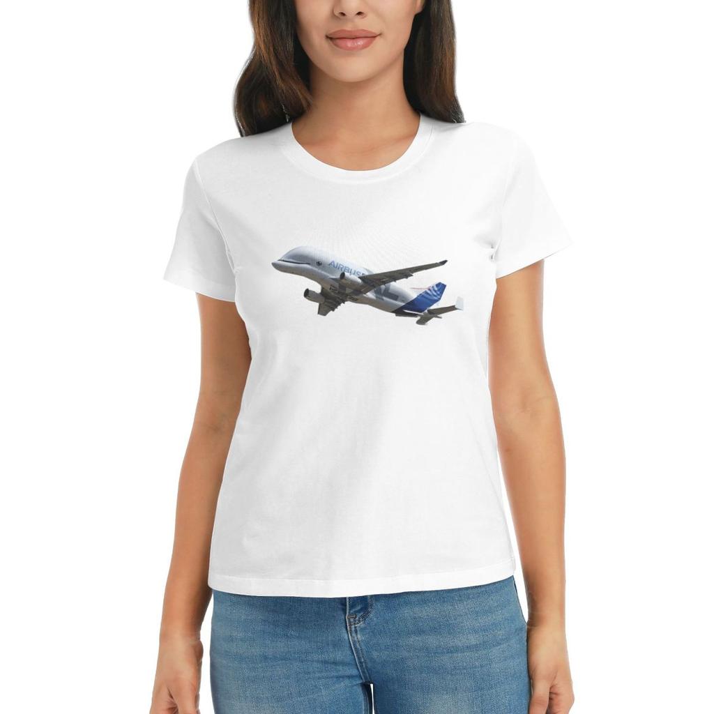 Women TShirt Airbus Beluga Summer Short Sleeve Tees ONeck Cotton T Shirts Clothes Tops Streetwear
