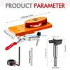 Y5GD 35mm Concealed Hinge Jig Boring Hole Drill Guide Cutter Bit Set Door Boring Hole Template and Bit for Cabinet Door